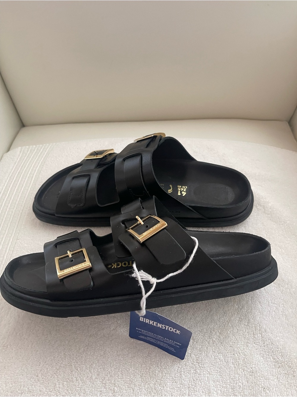 NWT BIRKENSTOCK St. Barths Natural Leather Sandals - Picture 6 of 12